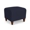 Lesro Siena Lounge Reception 1 Seat Bench, Walnut, OH Navy Upholstery SN1001 - alternate 2